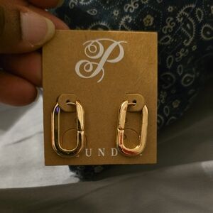Plunder Gold Hoop Earrings